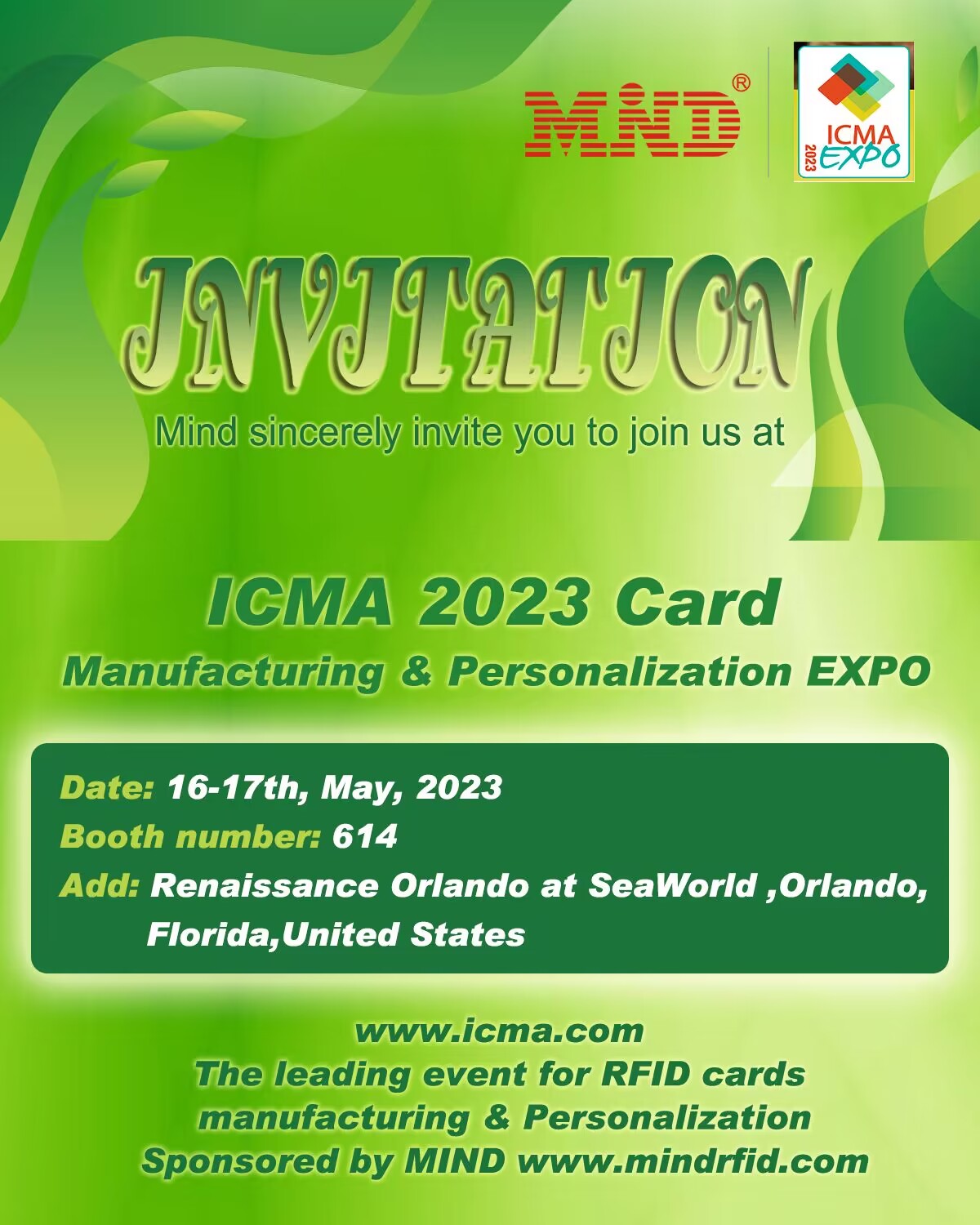 ICMA 2023 ڪارڊ ٺاھڻ ۽ ذاتي ڪرڻ EXPO.