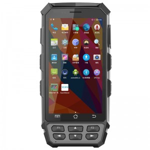 Android Endistriyèl PDA Bluetooth WiFi pòtatif RFID tèminal mobil òdinatè Barcode Scanner