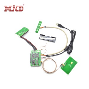 T10-DC2 Modulo Smart Card Reader Modulo Subteno ISO7816 kontakto/senkontakta/magneta karto