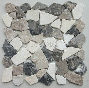 High Quality Beige Natural Stone Decoraton Irregular Marble Mosaic for China Floors Marble Mosaic Wholesale Tile with Matt Vita Surface Stone Mosaic Tiles Natural Stone Mosaic Tile Small ...