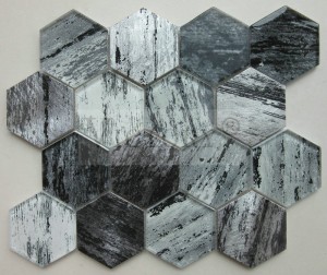 China Victory Mosaic Εξάγωνο Μωσαϊκό Πλακίδιο Υψηλής Ποιότητας Μωσαϊκό Αλουμινίου σε Μέταλλο