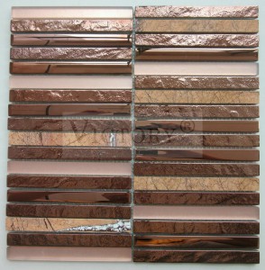 Europski dizajn pozlaćeno staklo i mozaik pločica srebrne boje Veleprodaja galvaniziranog dizajna dekorativnih backsplsah žičanih staklenih mozaik pločica