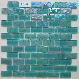 Чин Ғалаба ҳавзи шиноварӣ Mosaics Tile Blue Mosaic Tile мозаикаи ҳавзи оби кабуд