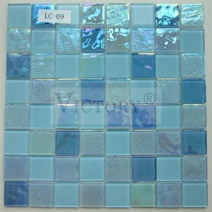 Китайская мозаика для бассейна Victory, синяя мозаика, мозаика для бассейна с голубой водой
