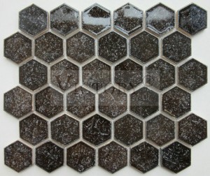 Sześciokątna ceramiczna mozaika Hex biała ceramiczna mozaika podłogowa Ceramiczna mozaika Backsplash Sześciokątne płytki chroniące przed rozpryskami Ściany łazienki Ceramiczne mozaiki ścienne Jadalnia Płytka przeszklona Ceramiczna sześciokątna mozaika Szary kolor Dekoracja Domowa ceramiczna mozaika sześciokątna