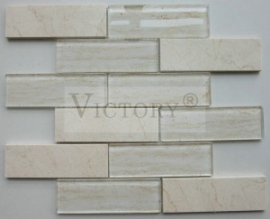 Carrara-mozaïektegels Witte mozaïek-achterwand Travertin-mozaïektegels Mozaïek Salon- en spa-mozaïek Keuken-achterwand
