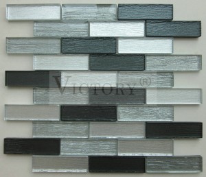 China Factory Laminated Crystal Tiles Mosaic Hoahoa mo te whakapaipai o roto