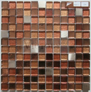 Steklene mozaične ploščice Metallic Mosaic Tile Backsplash Square Mosaic Tiles Metallic Mosaic Tile Backsplash