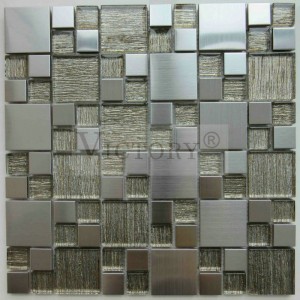 Metal Mosaic Tile Stainless Steel Mosaic Metal Mosaic Wall Art