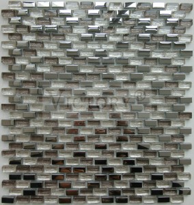 Hot Sale Small Chip White and Black Glitter Glass Mosaic Hot Selling Small Chips Crystal Glass Mosaic Mixed Color Mosaic Tile