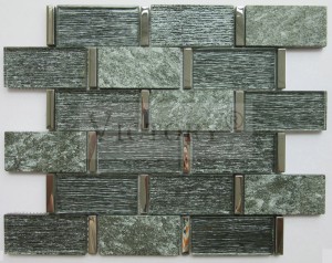 Nov-Alveno 8mm Dike Muro Lamenigita Vitra Mozaiko Laminata Kristala Vitra Mozaiko por Mura Salono