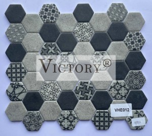 Hexagon Mosaic Tile Mosaic Artwork Artistry In Mosaics Glas Mosaic Backsplash