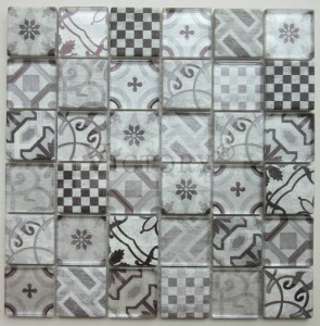 Muster Inkjet-Steinmosaik Marmormosaik Backsplash-Steinmosaik Duschmosaik Küchenfliesen