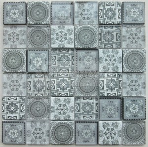Pattern Inkjet Stone Mosaic Marble Mosaic Backsplash Stone Mosaic Ցնցուղի Մոզաիկա Խոհանոցի սալիկներ