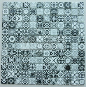 Mürekkep püskürtmeli mozaik Çiçek Mozaik Cam Mozaik Çini Sanatı Mutfak Mozaik Salon Mozaik
