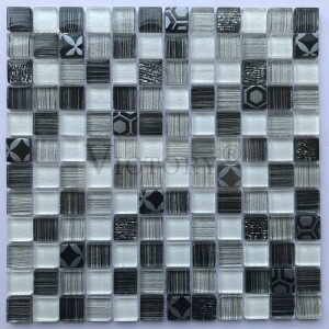 Mozaika Kuchyňa Backsplash Mozaika Kúpeľňové obklady Štvorcové mozaikové obklady