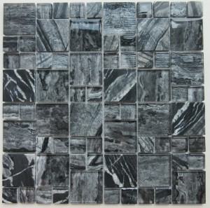 Grey Marble Mosaic ການອອກແບບທີ່ນິຍົມສໍາລັບການຕົກແຕ່ງກໍາແພງແລະພື້ນເຮືອນ ຮູບແບບໃຫມ່ ການອອກແບບໂຄງສ້າງໂຄງສ້າງ Aluminum Metal Mosaic ສໍາລັບການຕົກແຕ່ງກໍາແພງທີ່ທັນສະໄຫມ