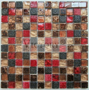 Çiçek Mozaik Kırmızı Mozaik Fayans Renkli Mozaik Çini Mozaik Mutfak Backsplash Küçük Taş Mozaikler Banyo Mozaik Çini Fikirleri
