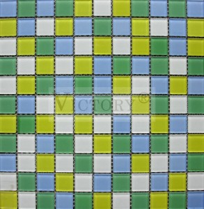 Zelene mozaik pločice Crveni mozaik pločice Plave mozaik pločice Šarene mozaik pločice Mali mozaik pločice kvadratne debljine 4 mm kvadrat tamnoplavi stakleni mozaik za SPA dizajn Foshan tvornica Jeftine šarene kristalne mozaik pločice