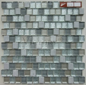 Decoración de parede de mosaico Azulexo de mosaico Para salpicaduras de cociña Mosaicos de pedra pequenos Baldosa de mosaico Salida de mosaico de vidro e pedra