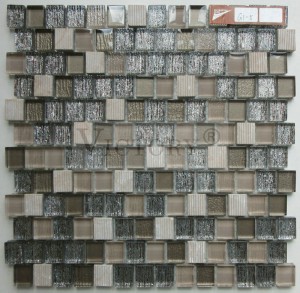 Mosaik Vægdekoration Mosaikfliser Køkken Bagplade Små stenmosaikker Mosaikfliser Outlet Glas og sten Mosaikfliser