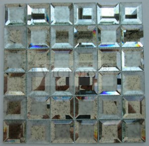 Zrkadlové mozaikové dlaždice Krištáľová mozaika Umelecká mozaika Mozaika Zrkadlové nástenné umenie