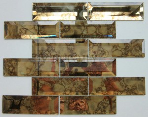 Veidrodinės mozaikos plytelės Krištolinės mozaikos mozaikos menas Mozaikos veidrodinis sienų menas