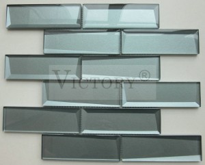 Foshan Factory Hot Sale Backsplash Subway Lasimosaiikki Hot Sale Pure Color Crystal Glass Mosaic Tile