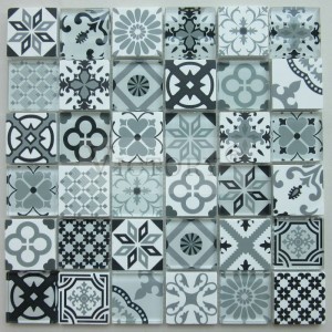 Muster Inkjet-Steinmosaik Marmormosaik Backsplash-Steinmosaik Duschmosaik Küchenfliesen