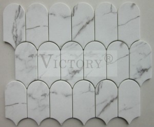 Marble Look Recycle Glass Mosaic Piano Key Shape Stone Mosaic Recyled Glass Mosaic for Interior China Factory Glass Mosaic Marble Stone Recycled Glass Mosaic Tile for Kitchen Backsplash
