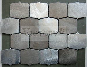 Chiroqli mozaik kafel alyuminiy mozaik mozaik devor bezaklari mozaik uyning ichki qismi cho'tkasi metall mozaik plitkalar