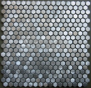 Mosaic hexagon alùmanum airson oifis, cidsin, seòmar-ionnlaid, seòmar-cadail
