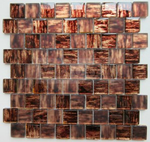 Mosaico de folla de ouro inxección de tinta Azulexos de mosaico impresos dixitalmente Azulexos de mosaico de cobre Azulexos de mosaico vermellos Azulexos de mosaico verde Mosaico de cristal