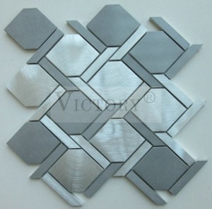 Мозаикаи баландсифати металлии алюминийи хӯлаи мозаикаи металлӣ барои ошхона босифати хуби алюминий