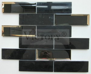 Moderná dekorácia Mramorová kamenná zmes Zrkadlo Sklenené dlaždice Mozaiky Victory Kúpeľne Návrhy Mramorová mozaika Nástenné zrkadlo Zrkadlo Sklenená tehla Mozaika