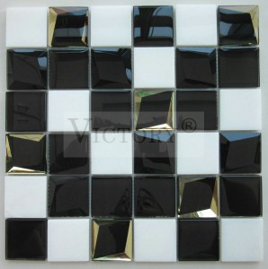 Kare Mozaik Fayans Mermer Mozaik Yer Karosu Siyah Ve Beyaz Mozaik Çini Banyo Mozaik Duvar Karoları Mozaik Ayna Sanatı