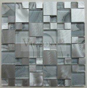 Metallic Mosaic Tile Backsplash Metallic Mosaic Bathroom Tile Sea Glass Mosaic Tile Mosaic Black Metallic