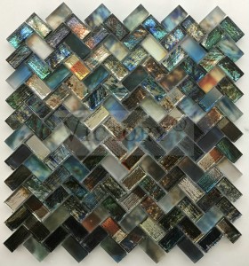 Herringbone Mosaic Tile inkjet Mosaic Mosaic Art Supply Mosaic Project قەدىمكى يۇنان موزايكا ئەينەك موساكا تام سەنئىتى