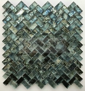 Herringbone Mosaic Tile inkjet Mosaic Mosaic Art Supply Mosaic Project පුරාණ ග්‍රීක Mosaic Glass Mosaic Wall Art