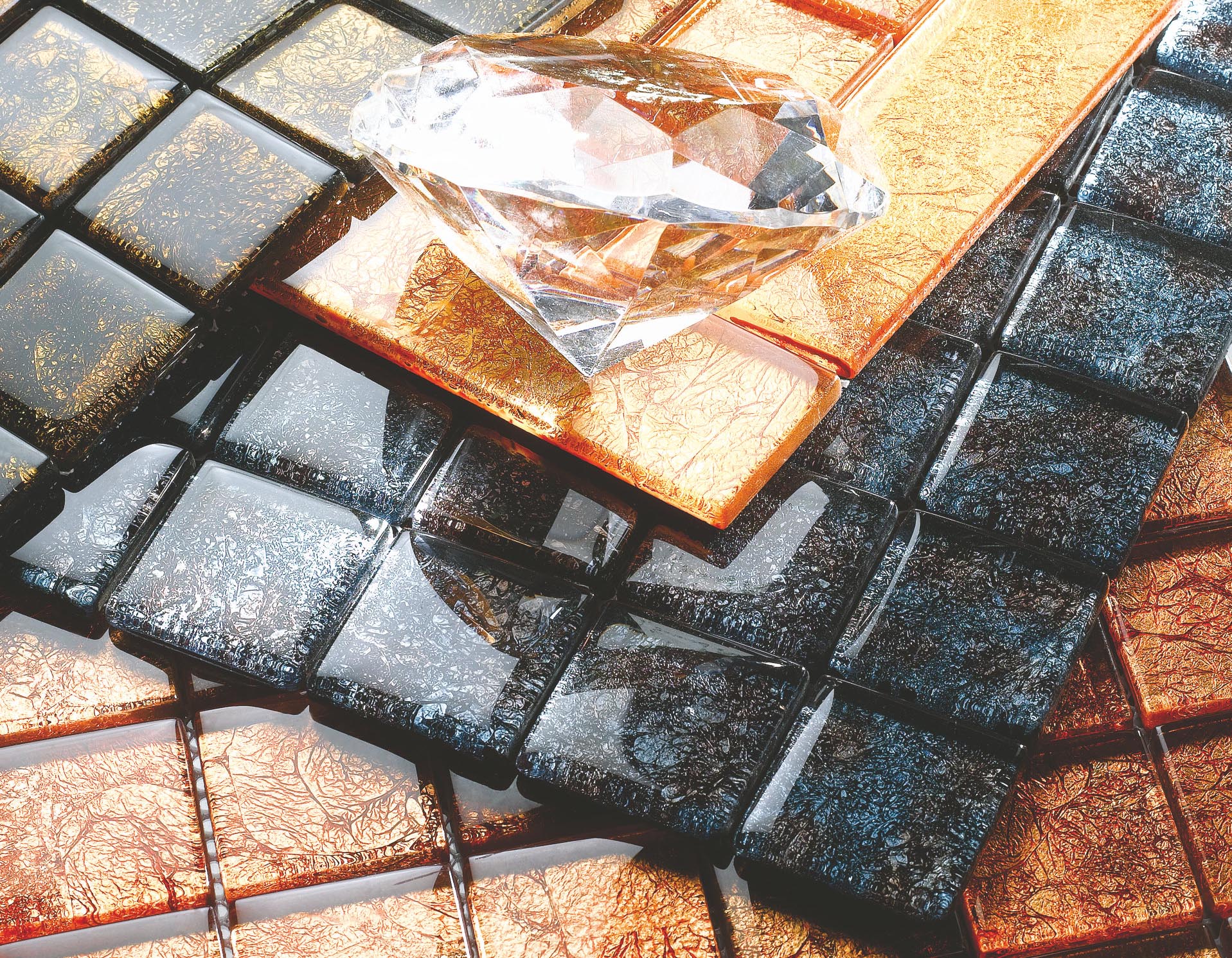 Proses pembuatan mosaik kaca biasa di Foshan Victory