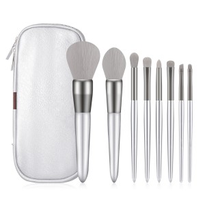 Cosmetic Beauty Tool Silver Makeup Br...