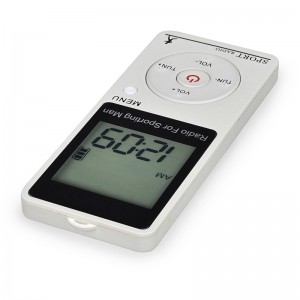Radyoya Portable Mylinking™ Mini FM/AM bi Pîlya Lithiumê ya Navxweyî ya Ji bo Meş û Jogging hatî sêwirandin