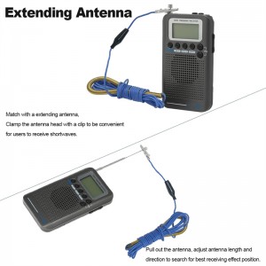 Mylinking™ Portable FM/AM/SW/CB/Air/VHF ວິທະຍຸແຖບການບິນ