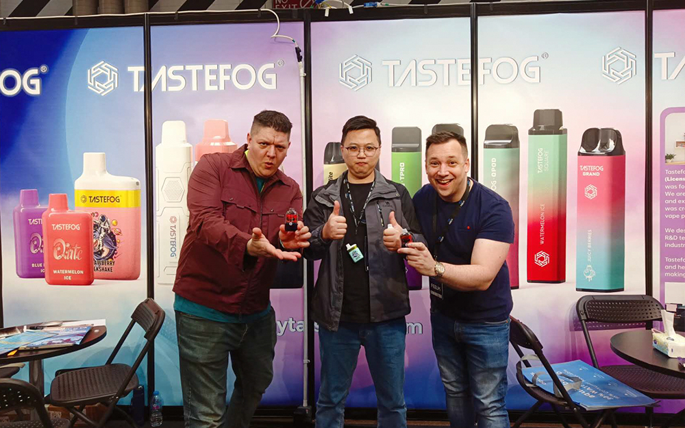 Tastefog Shines at UK Vape Expo: Connecting with Customers and Showcasing Innovation