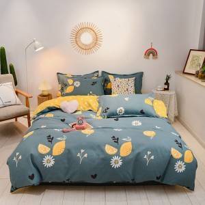 Hot sale home textile cheap price soft comfortable 100% cotton luxury comforter best bed sheets bedding set for home