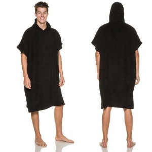 China Wholesale Bamboo Towels Quotes - 100% Cotton/Microfiber Beach Change Robe Wetsuit Changing Poncho Towel with Hood Hooded Robe Surf Poncho – Natural Wind