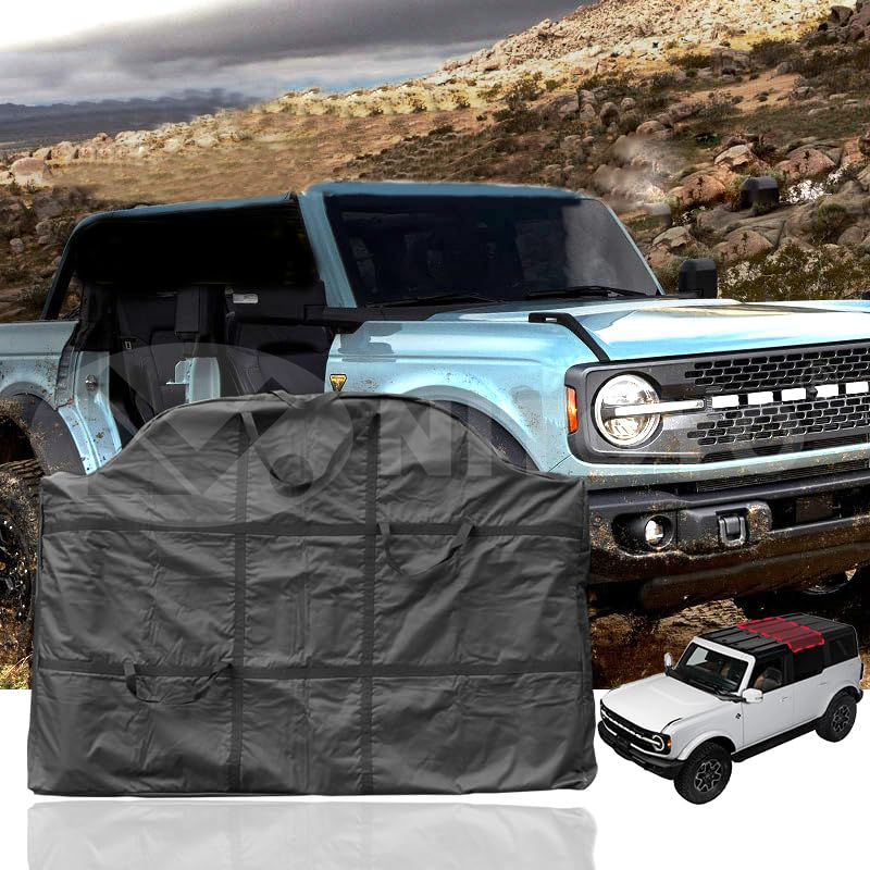 NITOYO Hard Top Storage Bag (Middle top Storage for 4 Door) Fit for Ford Bronco 2024 2023 2022 2021