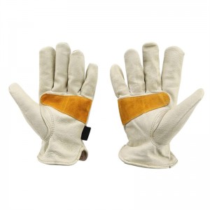 Durable Anti-slip Pigskin Leather Thick Soft Garden Glove for Digging Gardening Working