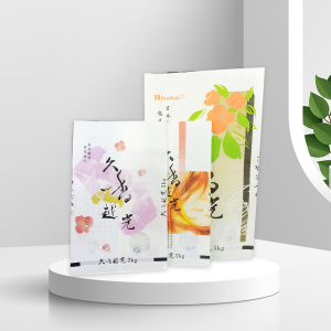 Creative printing biodegradable packaging bags for rice