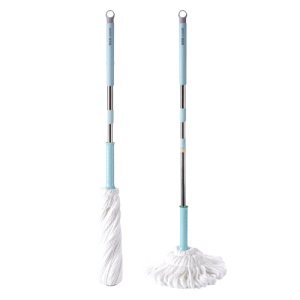 Easy Wringing Twist Mop, with 53 inch Long Handle, Wet Mops for Floor Cleaning, Commercial Household Clean Hardwood, Vinyl, Tile, and More